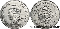 FRENCH POLYNESIA 20 Francs I.E.O.M Marianne 2000 Paris