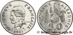 NOUVELLE CALÉDONIE 50 Francs IEOM Marianne / hutte 1983 Paris