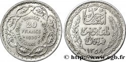 TUNISIA - French protectorate 20 Francs au nom du Bey Ahmed an 1358 1939 Paris