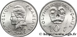 FRENCH POLYNESIA 10 Francs I.E.O.M Marianne 2004 Paris