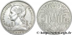 REUNION ISLAND 5 Francs Marianne / canne à sucre 1969 Paris