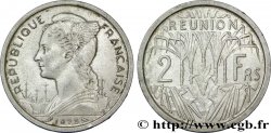ÎLE DE LA RÉUNION 2 Francs buste de la République 1973 Paris