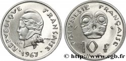 FRENCH POLYNESIA Essai de 10 Francs Marianne 1967 Paris