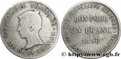 REUNIóN - TERCERA REPUBLICA Bon pour Un Franc 1896 Paris