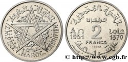 MAROKKO - FRANZÖZISISCH PROTEKTORAT Essai de 2 Francs AH 1370 1951 Paris