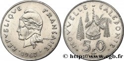 NEUKALEDONIEN 50 Francs, frappe courante 1967 Paris