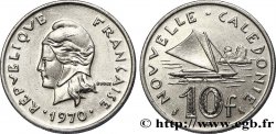 NOUVELLE CALÉDONIE 10 Francs 1970 Paris TTB+