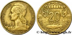 COMOROS 20 Francs 1964 Paris