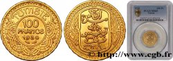 TUNEZ - Protectorado Frances 100 Francs or frappée au nom du Bey Ahmed 1930 Paris