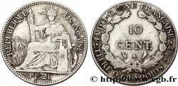INDOCHINA 10 Centièmes 1921 Paris