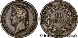 FRENCH COLONIES - Louis-Philippe for Guadeloupe 10 Centimes Louis Philippe Ier 1839 Paris - A