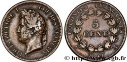 FRENCH COLONIES - Louis-Philippe for Guadeloupe 5 Centimes Louis Philippe Ier 1841 Paris - A