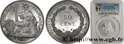 FRENCH INDOCHINA Essai de 50 Cent en aluminium, lourd 1936 Paris MS66 PCGS