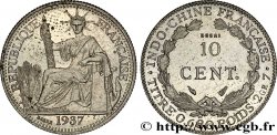 INDOCHINE FRANÇAISE Essai 10 Centièmes en Cupro-Nickel 1937 Paris