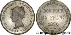 ÎLE DE LA RÉUNION Essai de 1 Franc frappe médaille 1896 Paris
