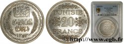 TUNISIE - PROTECTORAT FRANÇAIS Essai de 20 Francs argent au nom de Ahmed Bey AH 1353 1934 Paris