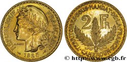 CAMEROON - FRENCH MANDATE TERRITORIES 2 Francs poids léger - Essai de frappe de 2 Francs Morlon - 8 grammes 1925 Paris MS