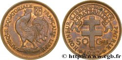 AFRICA EQUATORIALE FRANCESE - Forze Francesi Liberi 50 Centimes 1943 Prétoria