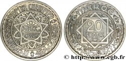 MOROCCO - FRENCH PROTECTORATE Essai de 20 Francs, poids normal. AH 1366 1947 Paris MS
