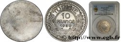 TUNISIE - PROTECTORAT FRANÇAIS Essai uniface de 10 Francs au nom de Ahmed Bey 1930 Paris