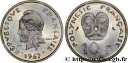 FRENCH POLYNESIA Essai de 10 Francs 1967 Paris