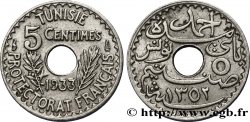 TUNEZ - Protectorado Frances 5 Centimes 1933 Paris