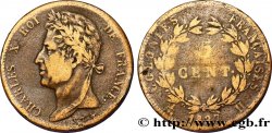 COLONIES FRANÇAISES - Charles X, pour la Martinique et la Guadeloupe 5 Centimes Charles X 1827 La Rochelle - A