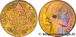 MOROCCO - FRENCH PROTECTORATE 5 Dirhams essai laiton Morlon AH 1349 n.d.