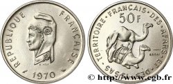 DJIBOUTI - Territoire français des AFARS et des ISSAS Essai 50 Francs Marianne / dromadaire 1970 Paris
