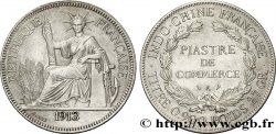 INDOCHINE FRANÇAISE 1 Piastre de Commerce 1913 Paris