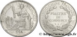 INDOCINA FRANCESE 1 Piastre de Commerce 1924 Paris
