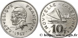 NEUKALEDONIEN Essai de 10 Francs Marianne / voilier 1967 Paris