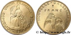 NOUVELLE CALÉDONIE Essai de 1 Franc avec listel en relief 1948 Paris