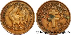 FRENCH EQUATORIAL AFRICA - FREE FRENCH FORCES 1 Franc 1943 Prétoria