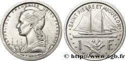 SAINT PIERRE AND MIQUELON 1 Franc Marianne type Union Française / voilier 1948 Paris