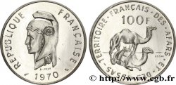 YIBUTI - Territorio Francés de los Afars e Issas Essai de 100 Francs Marianne / dromadaires 1970 Paris