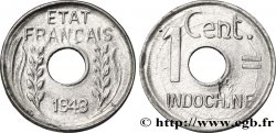 FRANZÖSISCHE-INDOCHINA 1 Centième 1943 Hanoï