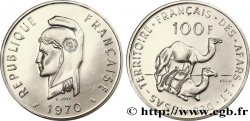 YIBUTI - Territorio Francés de los Afars e Issas Essai de 100 Francs Marianne / dromadaires 1970 Paris