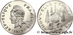 NOUVELLE CALÉDONIE Essai de 50 Francs Marianne / habitation traditionnelle 1967 Paris