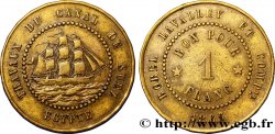 EGIPTO - CANAL DE SUEZ 1 Franc Borel Lavalley et Compagnie 1865