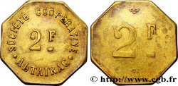 ALGÉRIE 2 Francs Société Coopérative Altairac N.D.