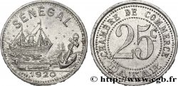 AFRIQUE FRANÇAISE - SÉNÉGAL 25 Centimes Chambre de Commerce Dakar 1920