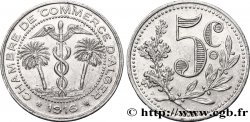 ALGERIA 5 Centimes Chambre de Commerce d’Alger caducéee netre deux palmiers 1916
