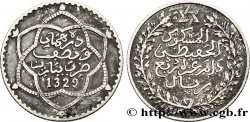 MAROC 2 1/2 Dirhams Moulay Hafid I an 1329 1911 Paris