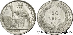 INDOCHINE FRANÇAISE 20 Centièmes 1921 Paris
