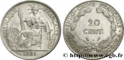 INDOCHINE FRANÇAISE 20 Centièmes 1921 Paris