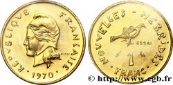 NUEVAS HÉBRIDAS (VANUATU desde 1980) Essai de 1 Franc 1970 Paris