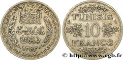 TUNESIEN - Französische Protektorate  10 Francs au nom du Bey Ahmed datée 1353 1934 Paris