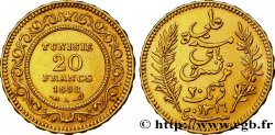 TUNESIEN - Französische Protektorate 20 Francs or Bey Ali AH 1316 1898 Paris