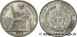FRENCH INDOCHINA 10 Centièmes 1923 Paris